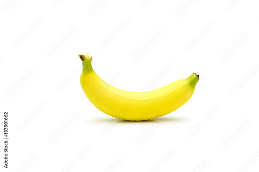 Tasty banana isolated on white background Tasty banana isolated on white background