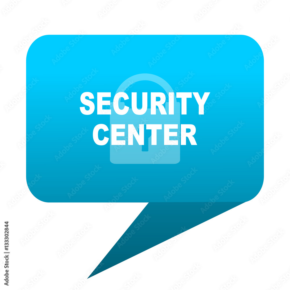 security center blue bubble icon security center blue bubble icon