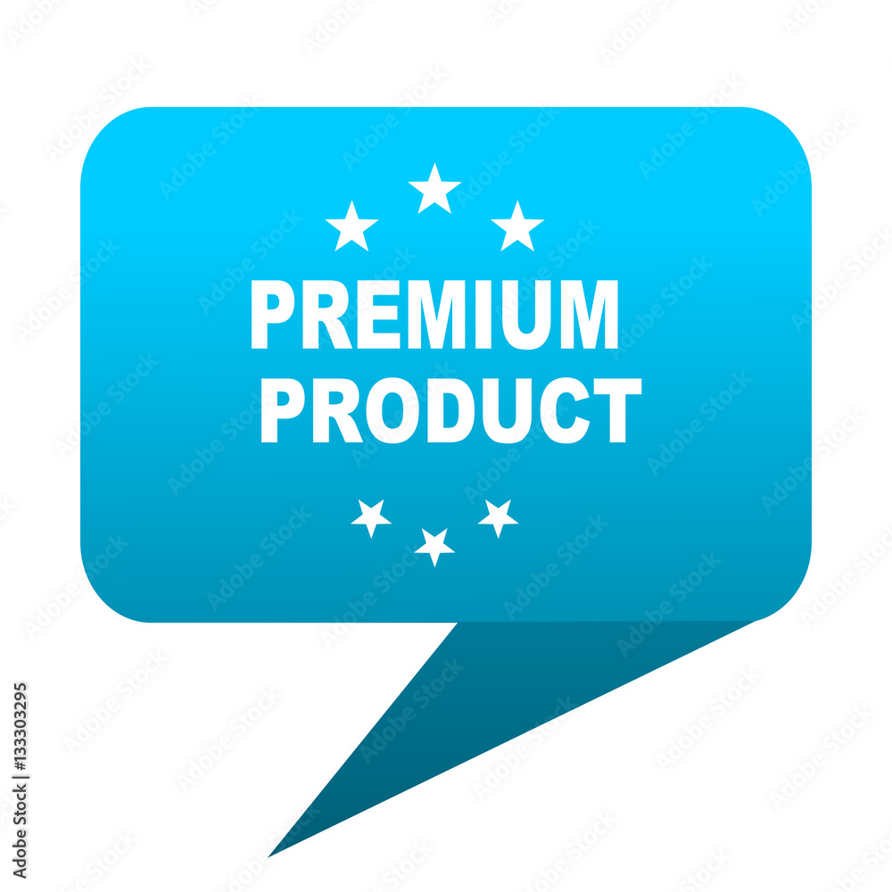 premium product blue bubble icon premium product blue bubble icon