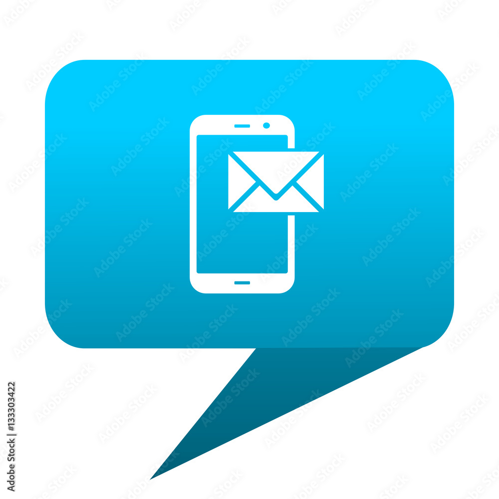 mail blue bubble icon mail blue bubble icon