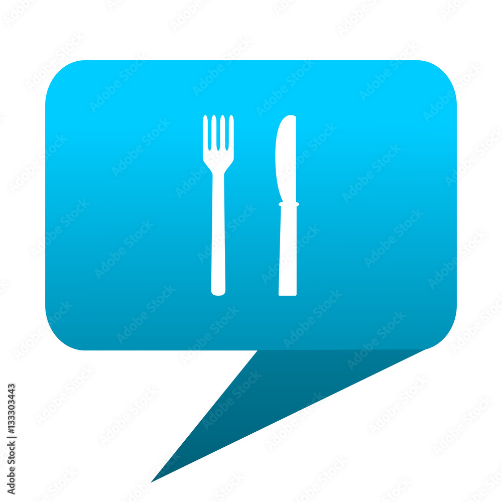 eat blue bubble icon eat blue bubble icon