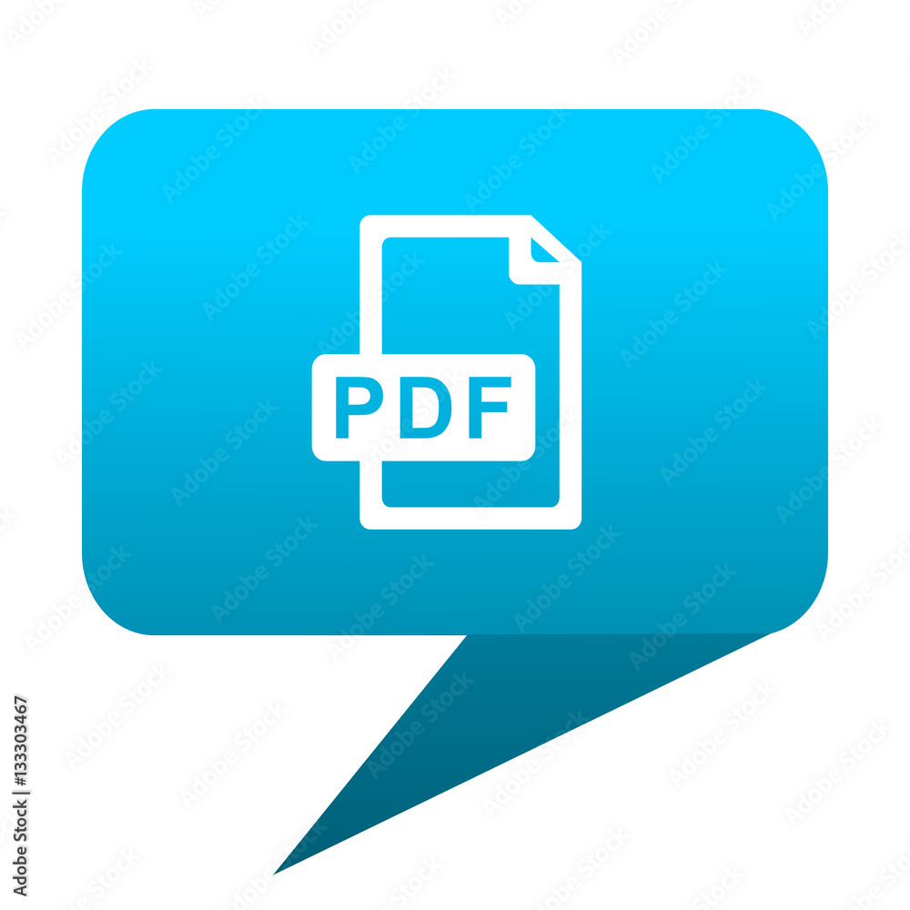 pdf file blue bubble icon pdf file blue bubble icon