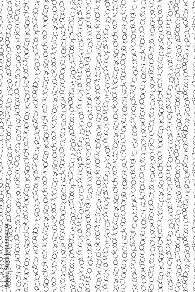 pattern of the numbers on a white background pattern of the numbers on a white background