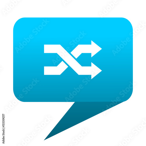 aleatory blue bubble icon