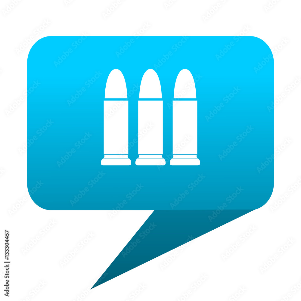 ammunition blue bubble icon ammunition blue bubble icon