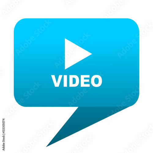video blue bubble icon Free Download video blue bubble icon - GFXLoad