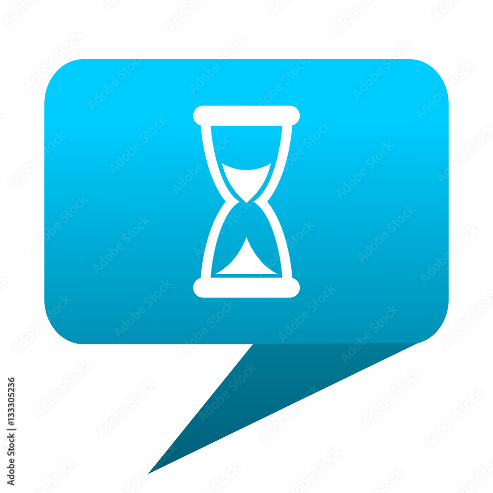 time blue bubble icon time blue bubble icon