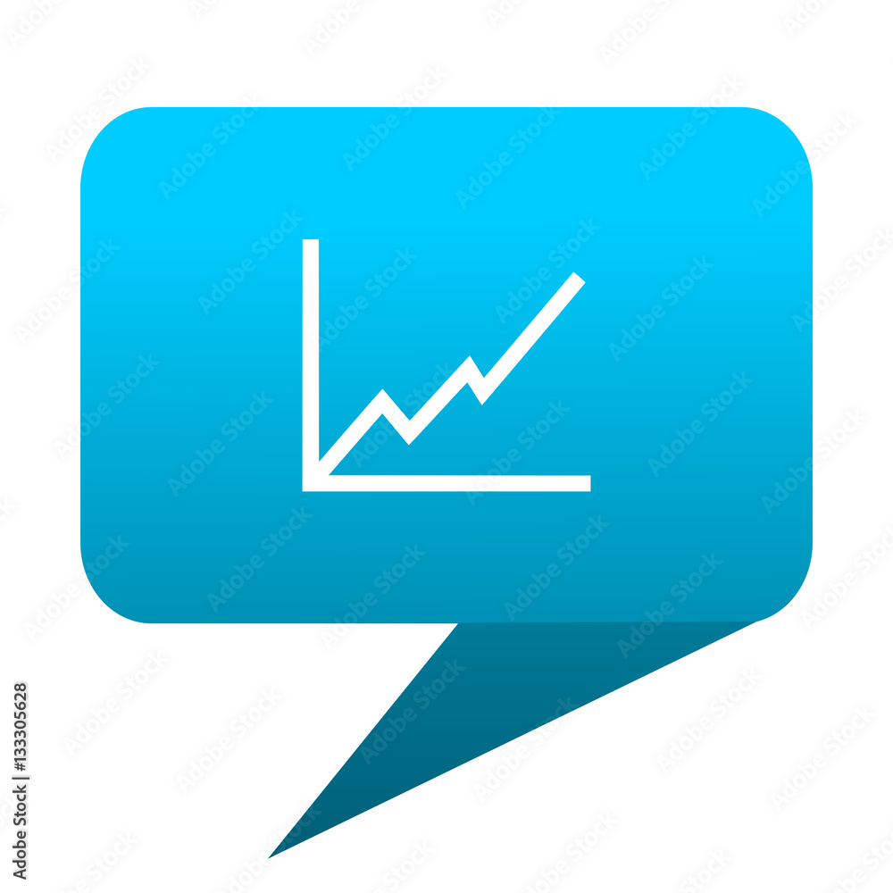 chart blue bubble icon chart blue bubble icon