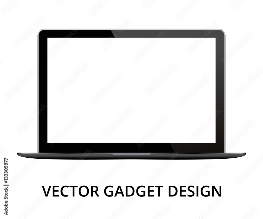 Laptop on white background Laptop on white background