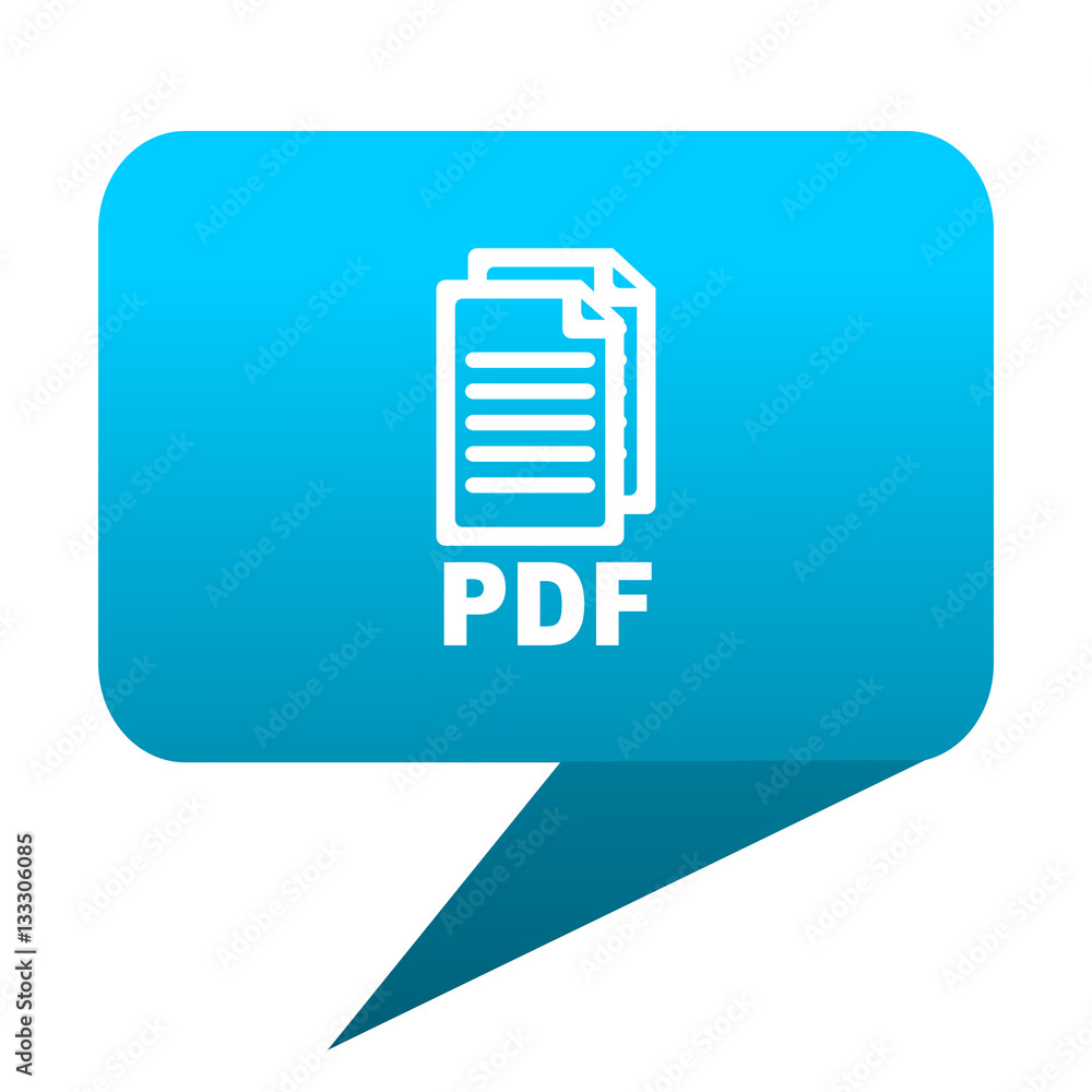 pdf blue bubble icon, pdf blue bubble icon,