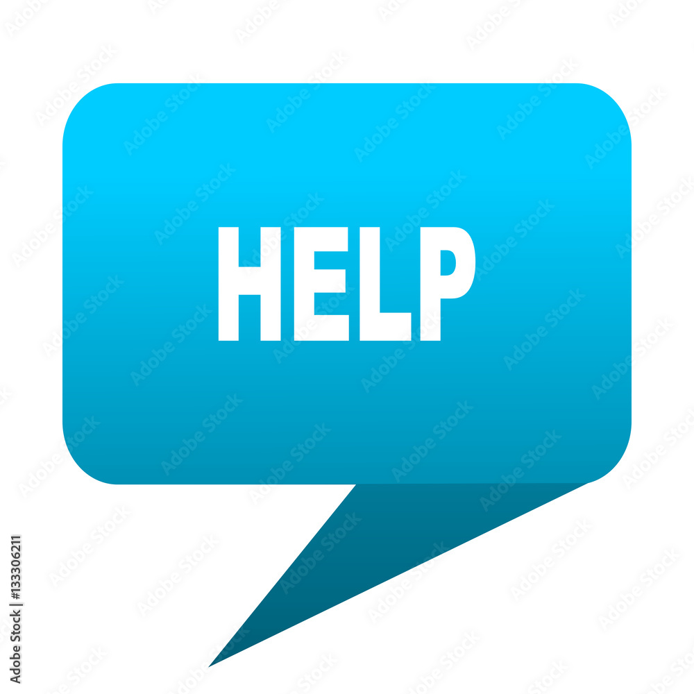 help blue bubble icon help blue bubble icon