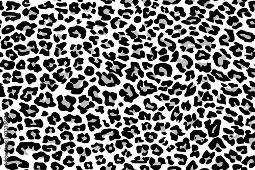 Fototapeta texture repeating seamless pattern snow leopard jaguar white leopard