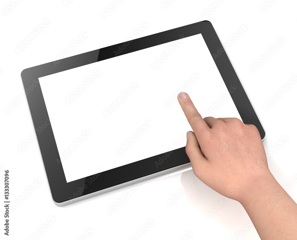 blank tablet computer concept 3d illustration blank tablet computer concept 3d illustration