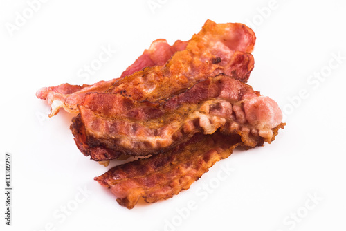 Cooked Bacon Strips © joanna wnuk