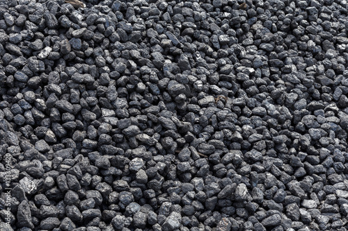 Close up shot of a pile of coal