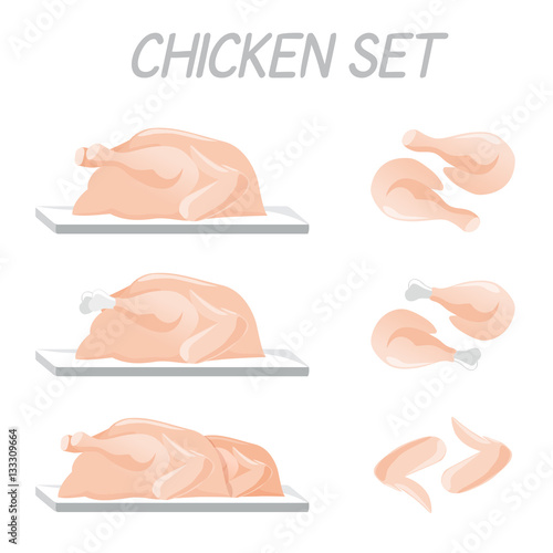 chicken hen meat fresh delicious
