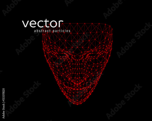 Vector illustration of human face