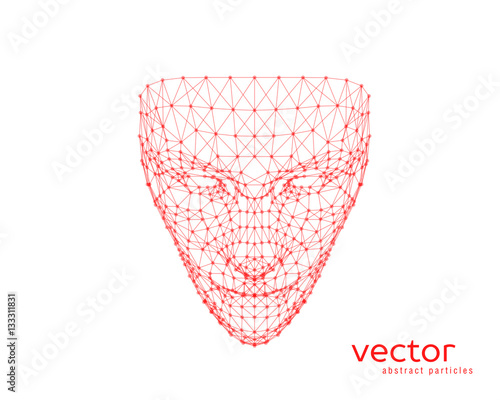 Vector illustration of human face