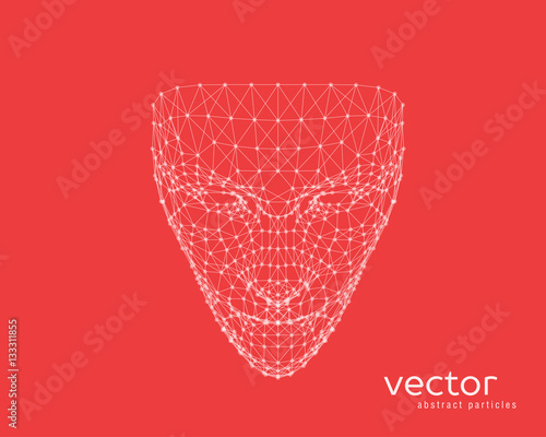 Vector illustration of human face