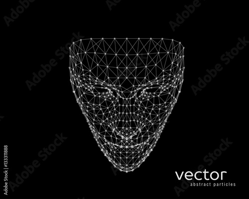 Vector illustration of human face