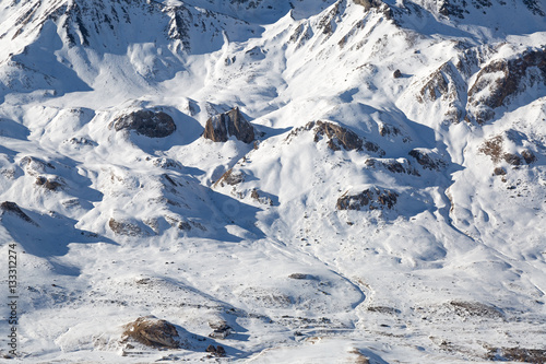 Silvretta im Winter über Heidelberger Hütte