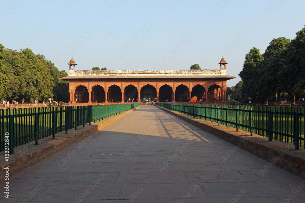A building in the red fort