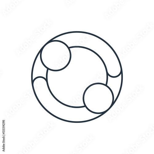 Hugs isolated line icon on white background