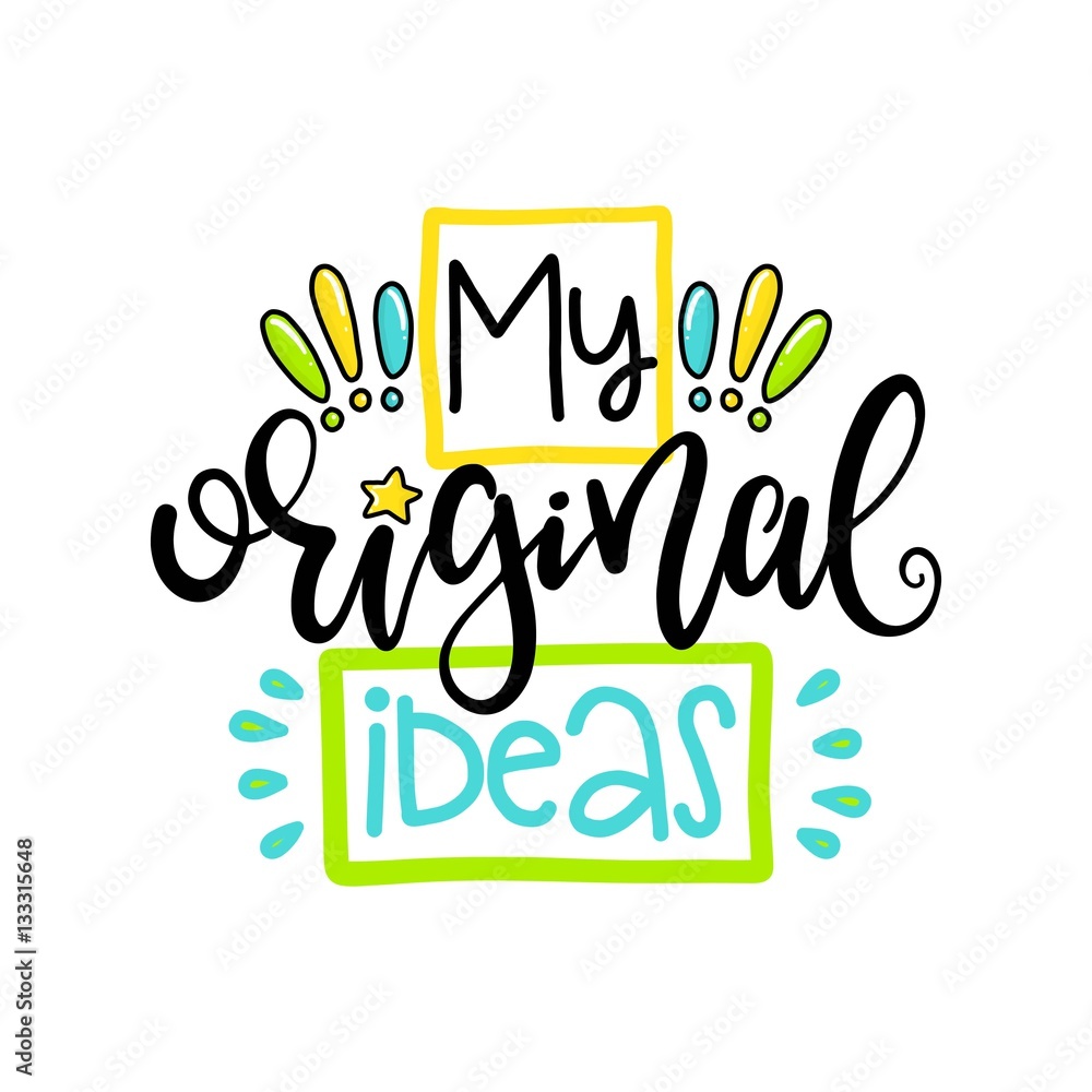 Creative typography card with phrase Creative typography card with phrase