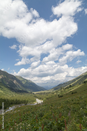 Mountain valley photo