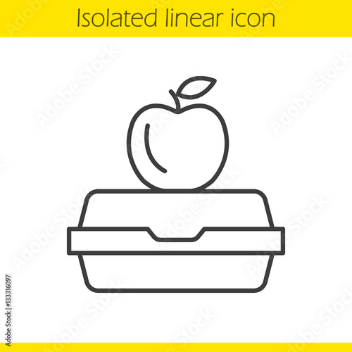 Lunchbox linear icon