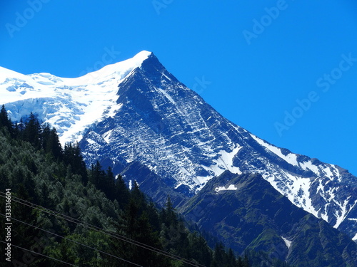 Mont Blanc massif in Chamonix