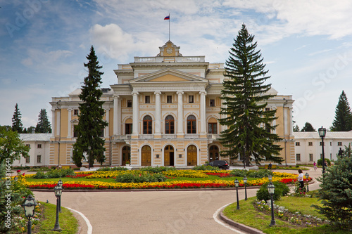Central part of an ancient noble mansion. Estate Maryino, Kursk region