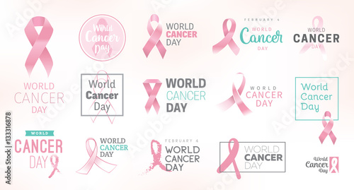 World cancer day vector design.
