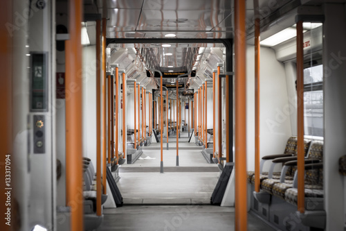 Canvas Print Empty Train