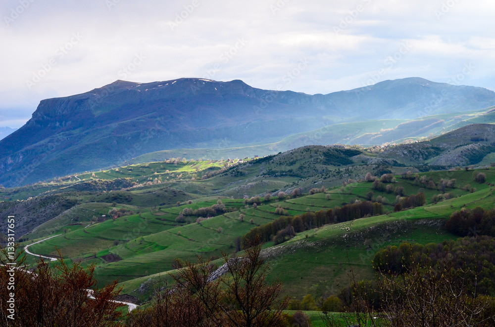Naklejka premium Beautiful mountains view