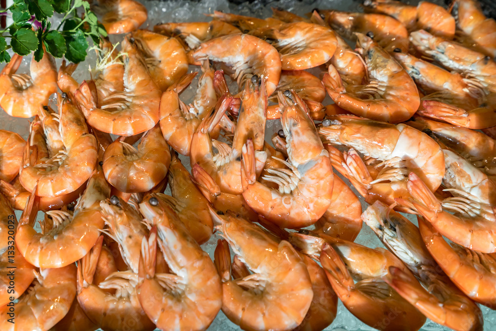 shrimp on ice shrimp on ice