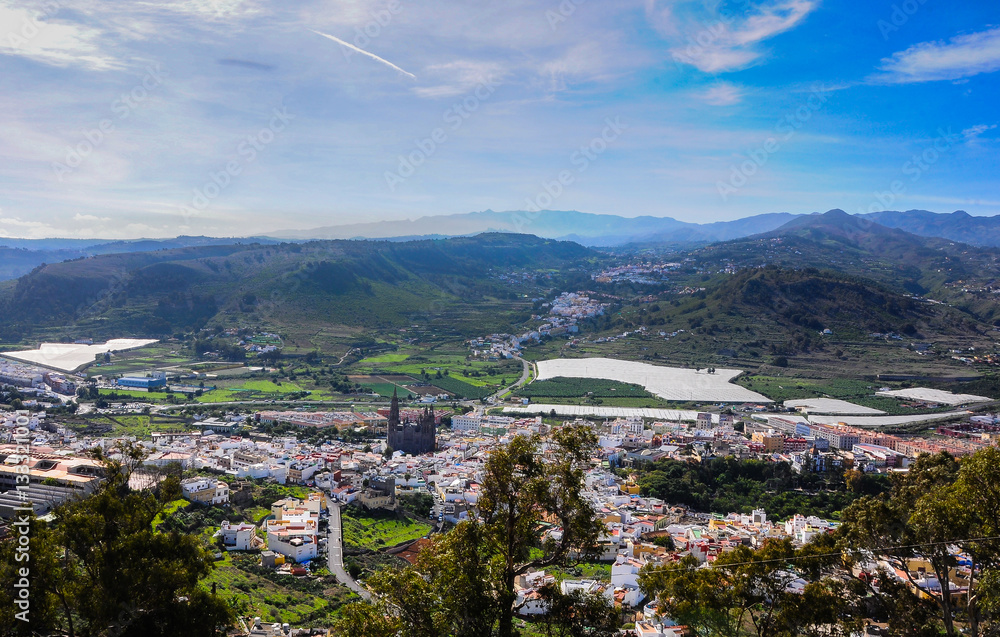 Vista desde el mirador de la Montaña de Arucas, Gran Canaria