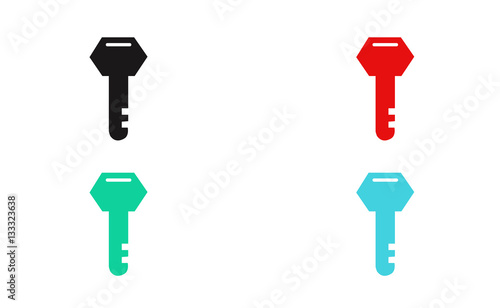Vector colorful set of keys icons