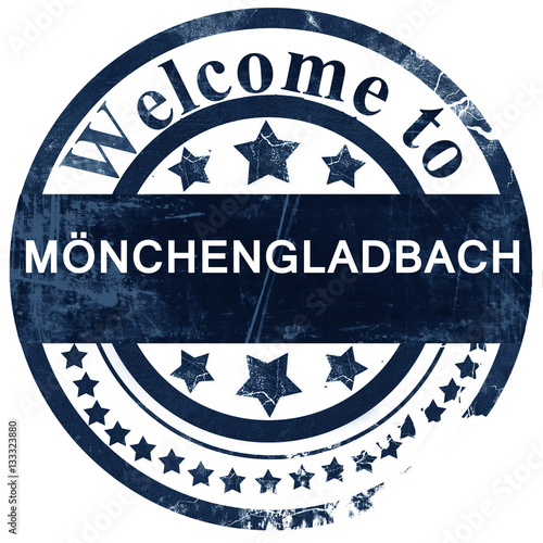 Monchengladbach stamp on white background photo