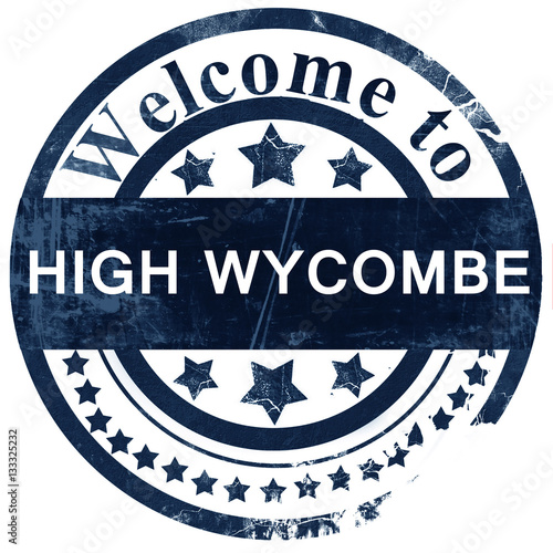 High wycombe stamp on white background photo