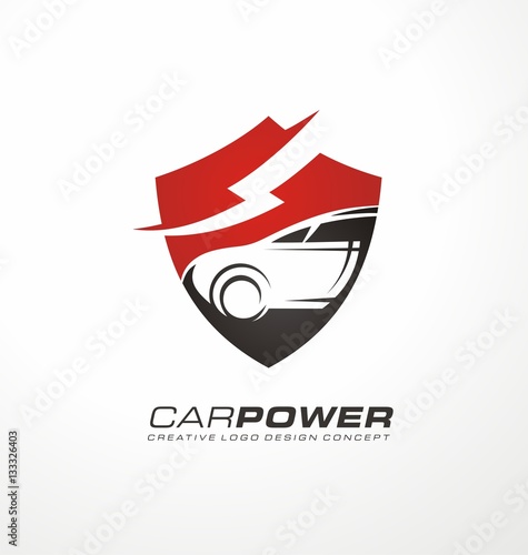 Auto electric logo design