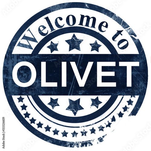 olivet stamp on white background