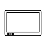 tablet electronic device icon vector illustration design