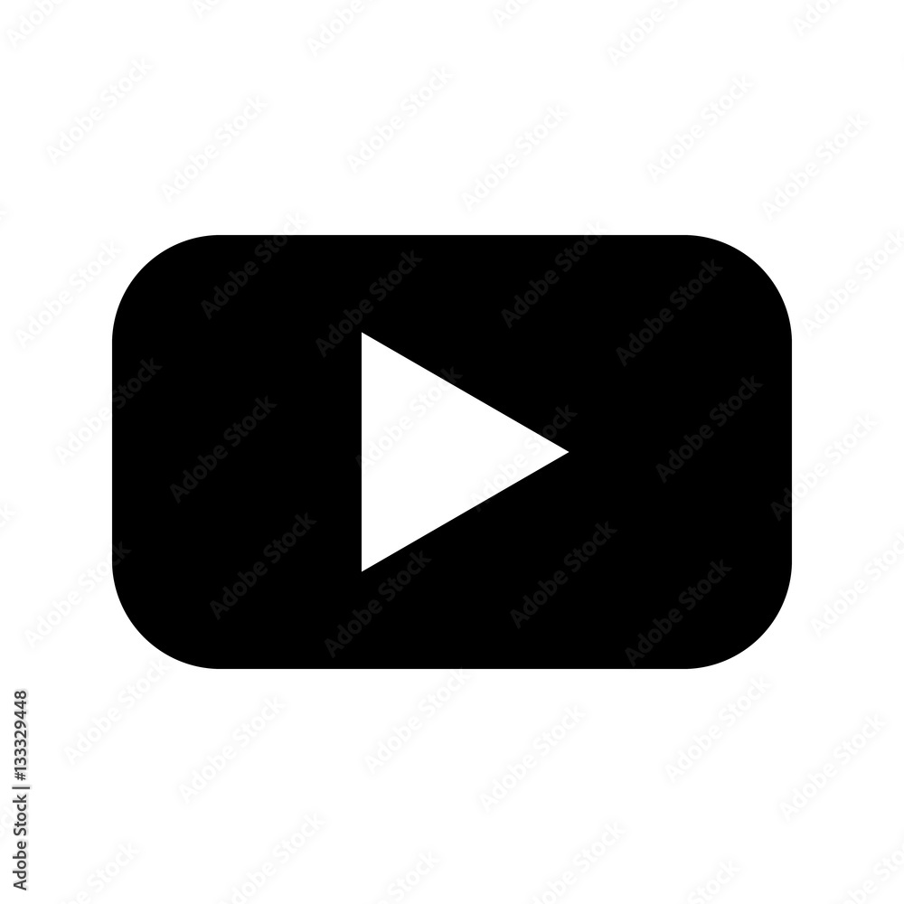 Video play icon vector Video play icon vector