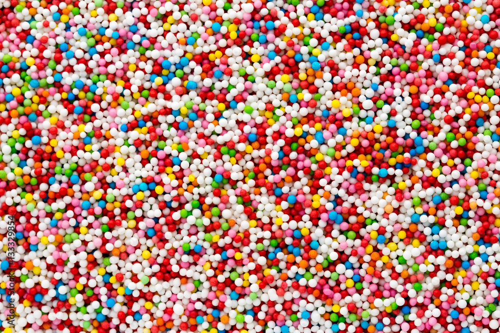Multicoloured sweet sugar balls. Small ball pattern. Multicoloured sweet sugar balls. Small ball pattern.