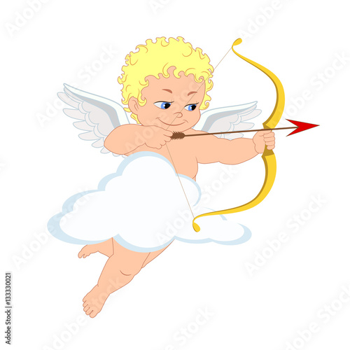 The cupid and cloud for Valentine's Day or wedding