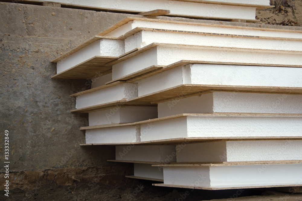 Stack of foam plastic for insulation Stack of foam plastic for insulation