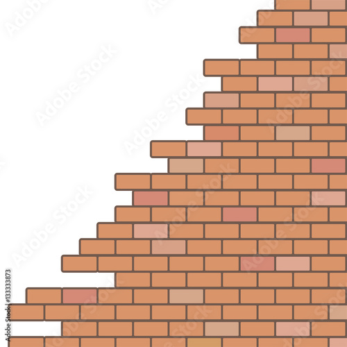broken brick wall background