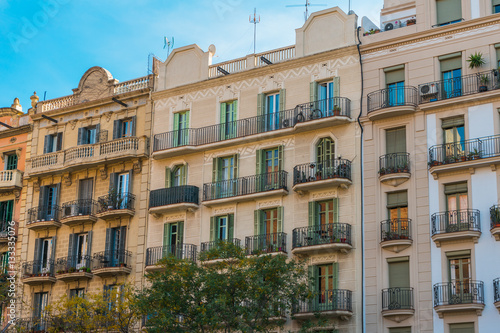 luxury apartment buildings at barcelona for real estate © Robert Herhold