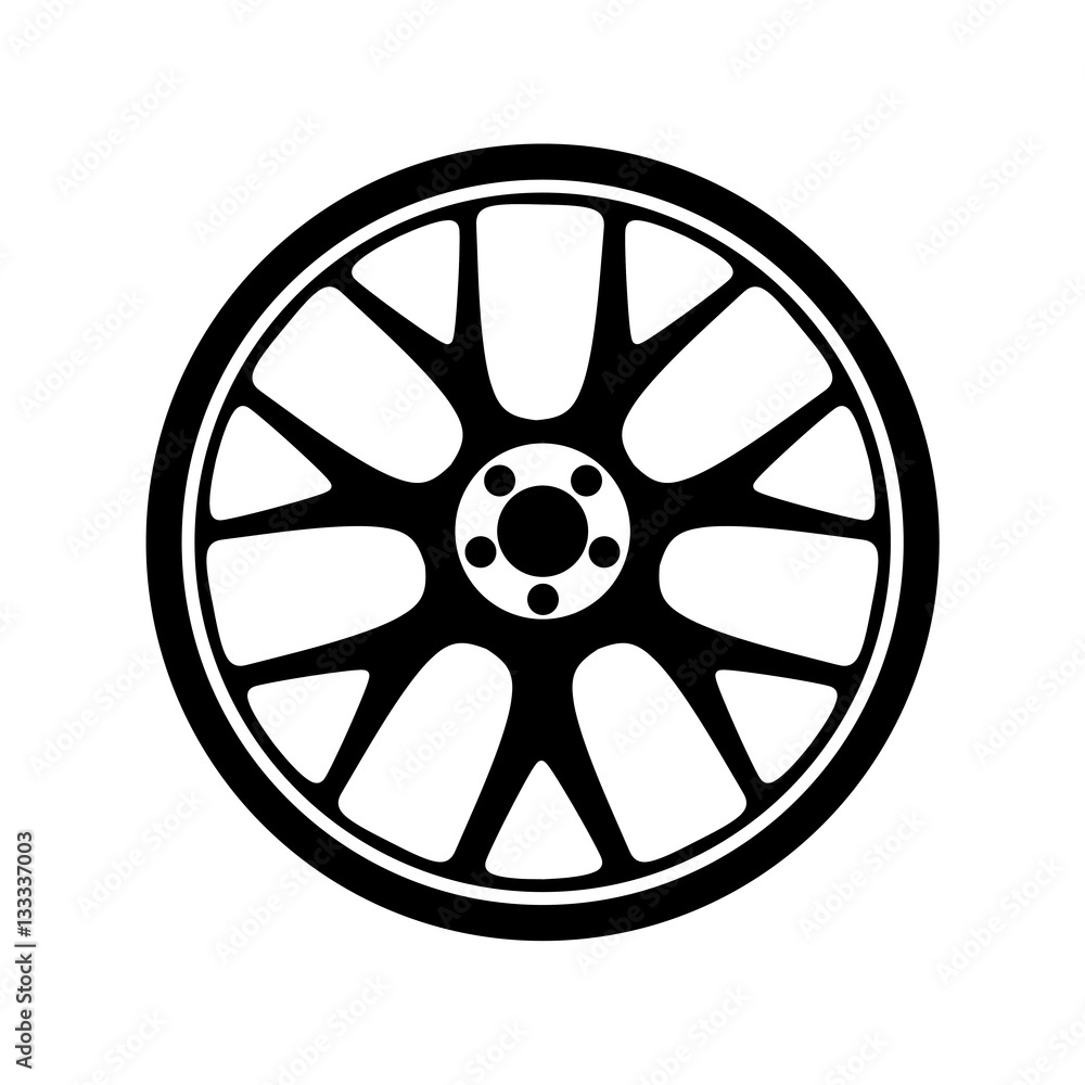 Fotografie Wheel, tyre and tire icon
